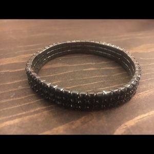 Black Rhinestone Bracelet